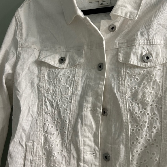 Anthropologie Pilcro and the Letterpress White Jean Jacket - Picture 5 of 6